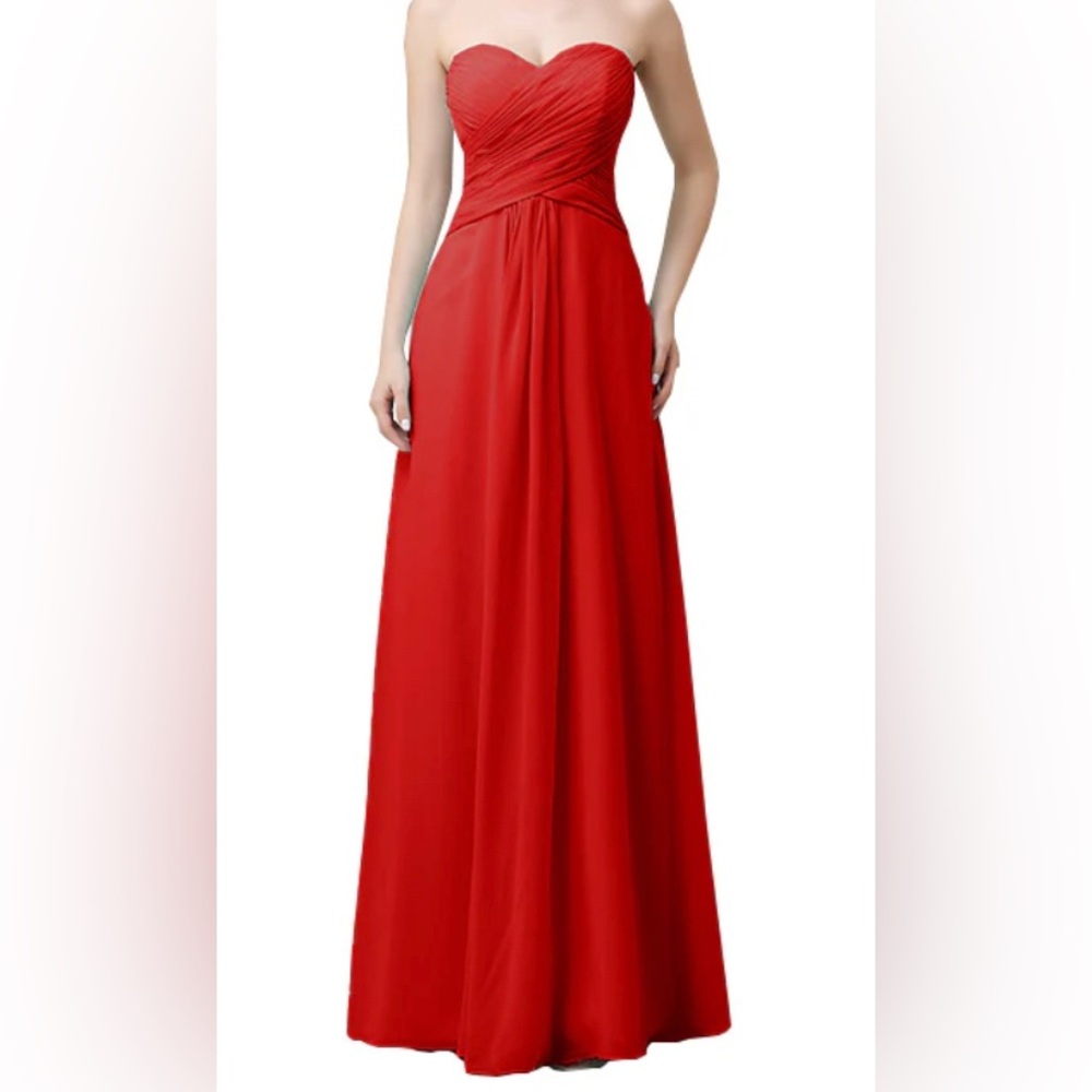 A-Line/Princess Sweetheart Beading Sleeveless Long Chiffon Bridesmaid Dress